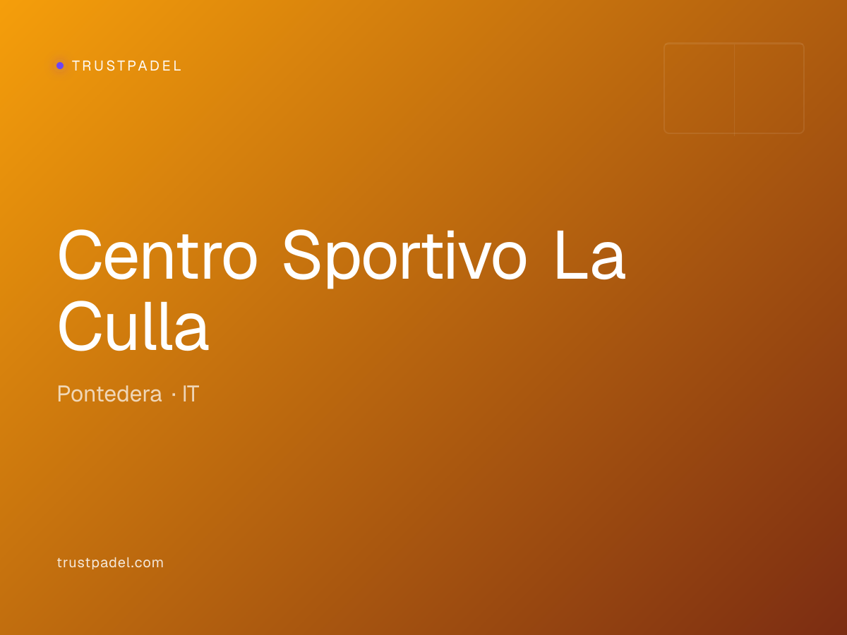Centro Sportivo La Culla padel club