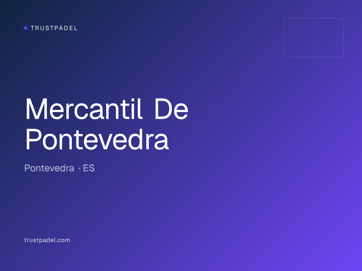 Mercantil De Pontevedra padel club