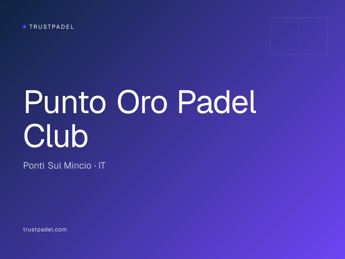 Punto Oro Padel Club padel club