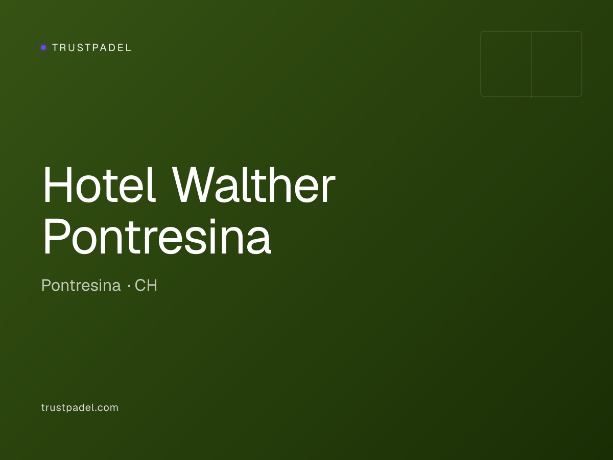 Hotel Walther Pontresina padel club
