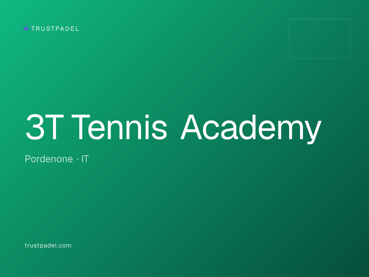 3T Tennis Academy padel club