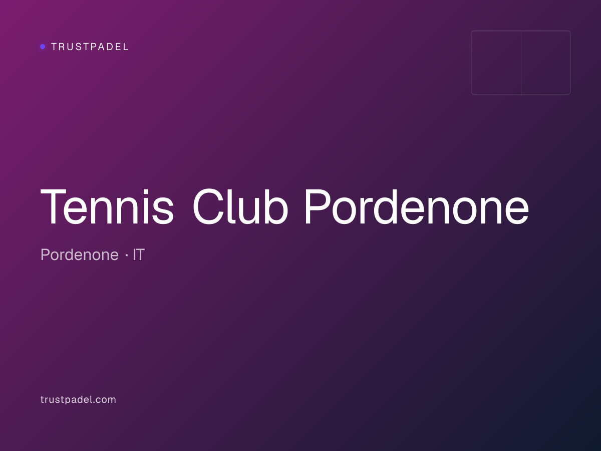 Tennis Club Pordenone padel club