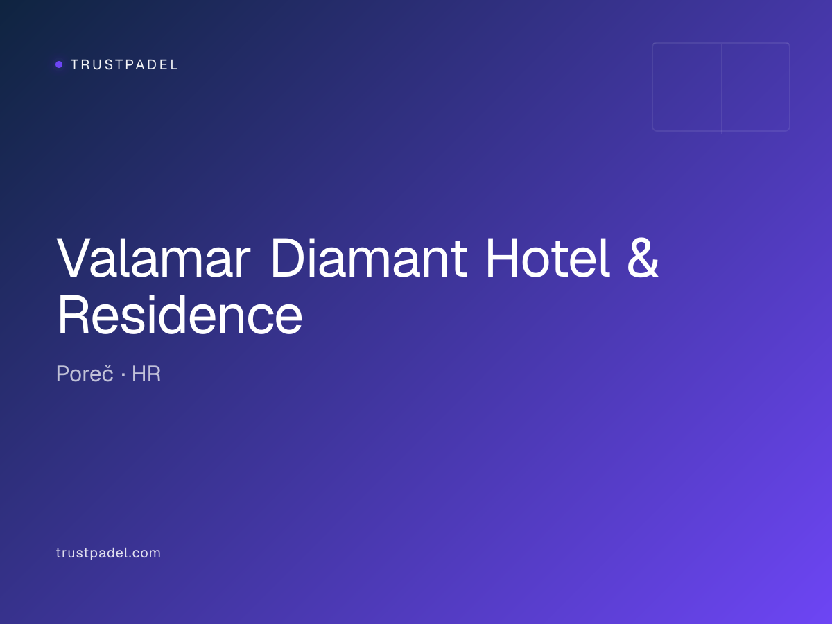 Valamar Diamant Hotel & Residence padel club