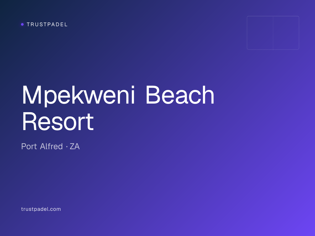 Mpekweni Beach Resort padel club
