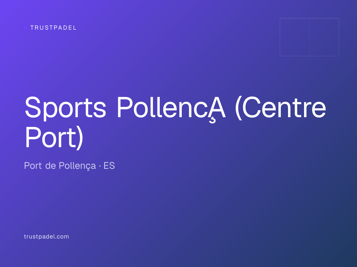 Sports PollençA (Centre Port) padel club