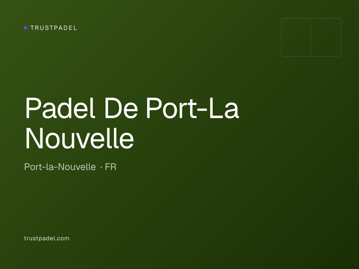 Padel De Port-La Nouvelle padel club