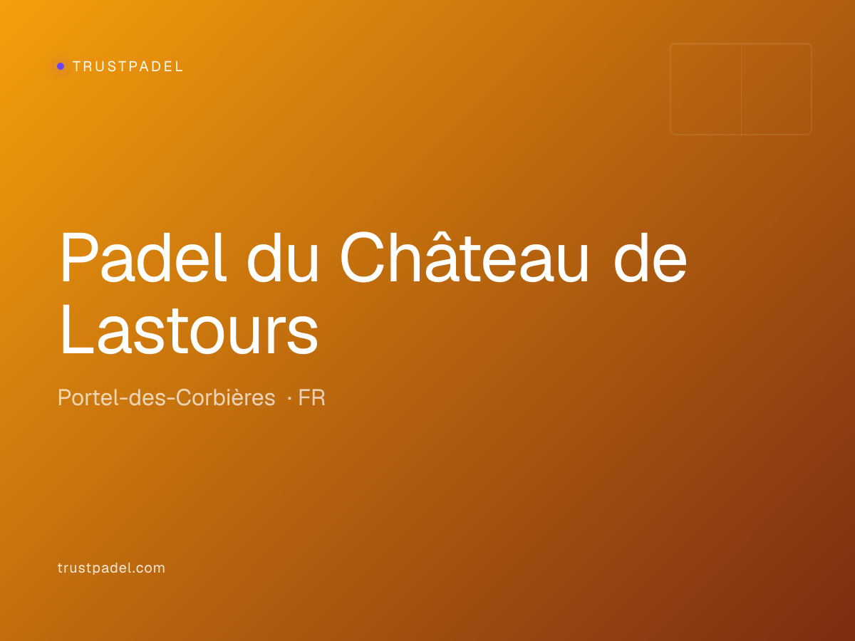 Padel du Château de Lastours padel club