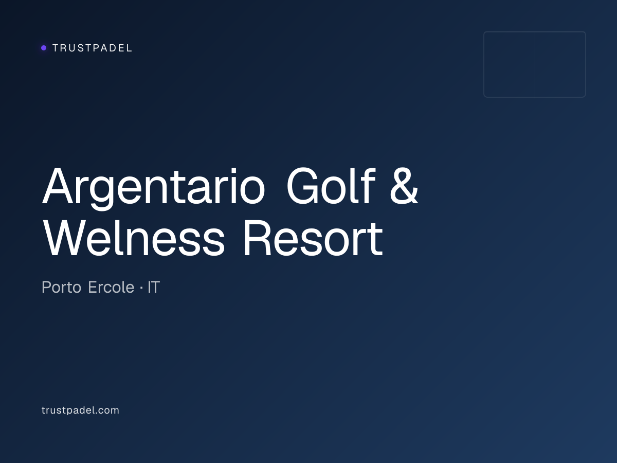 Argentario Golf & Welness Resort padel club