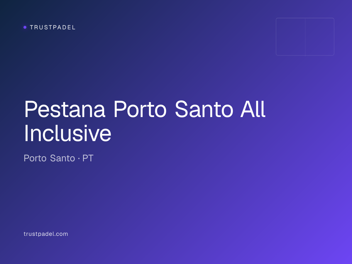 Pestana Porto Santo All Inclusive padel club