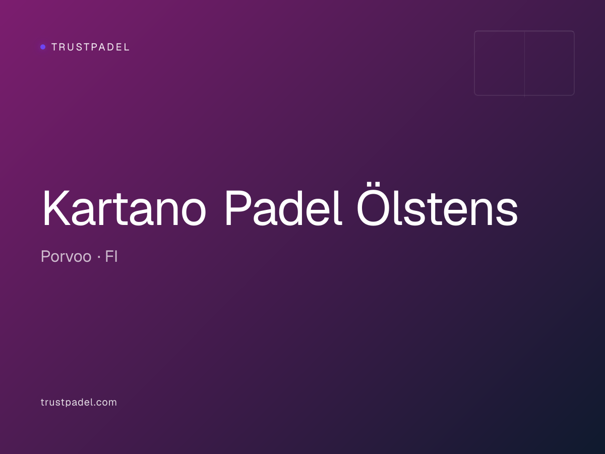 Kartano Padel Ölstens padel club