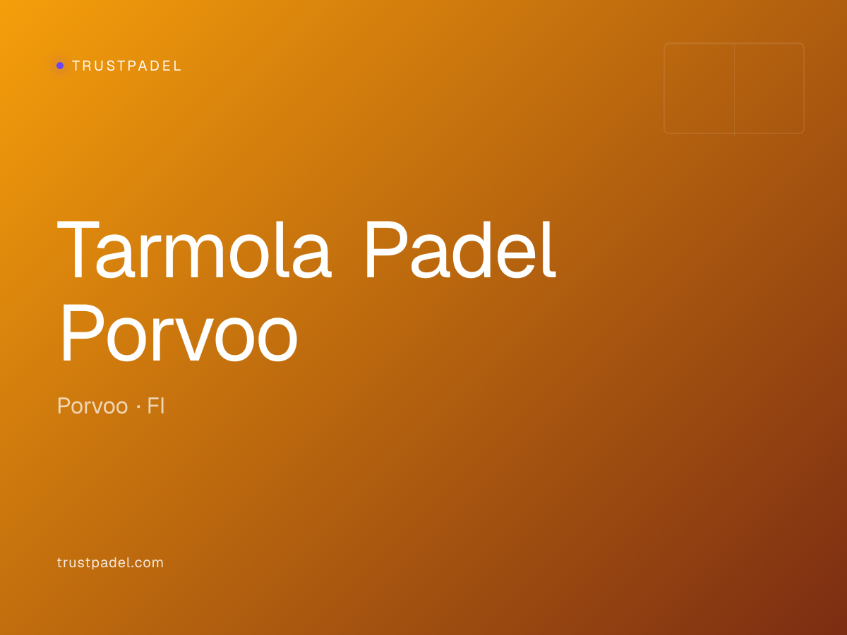 Tarmola Padel Porvoo padel club