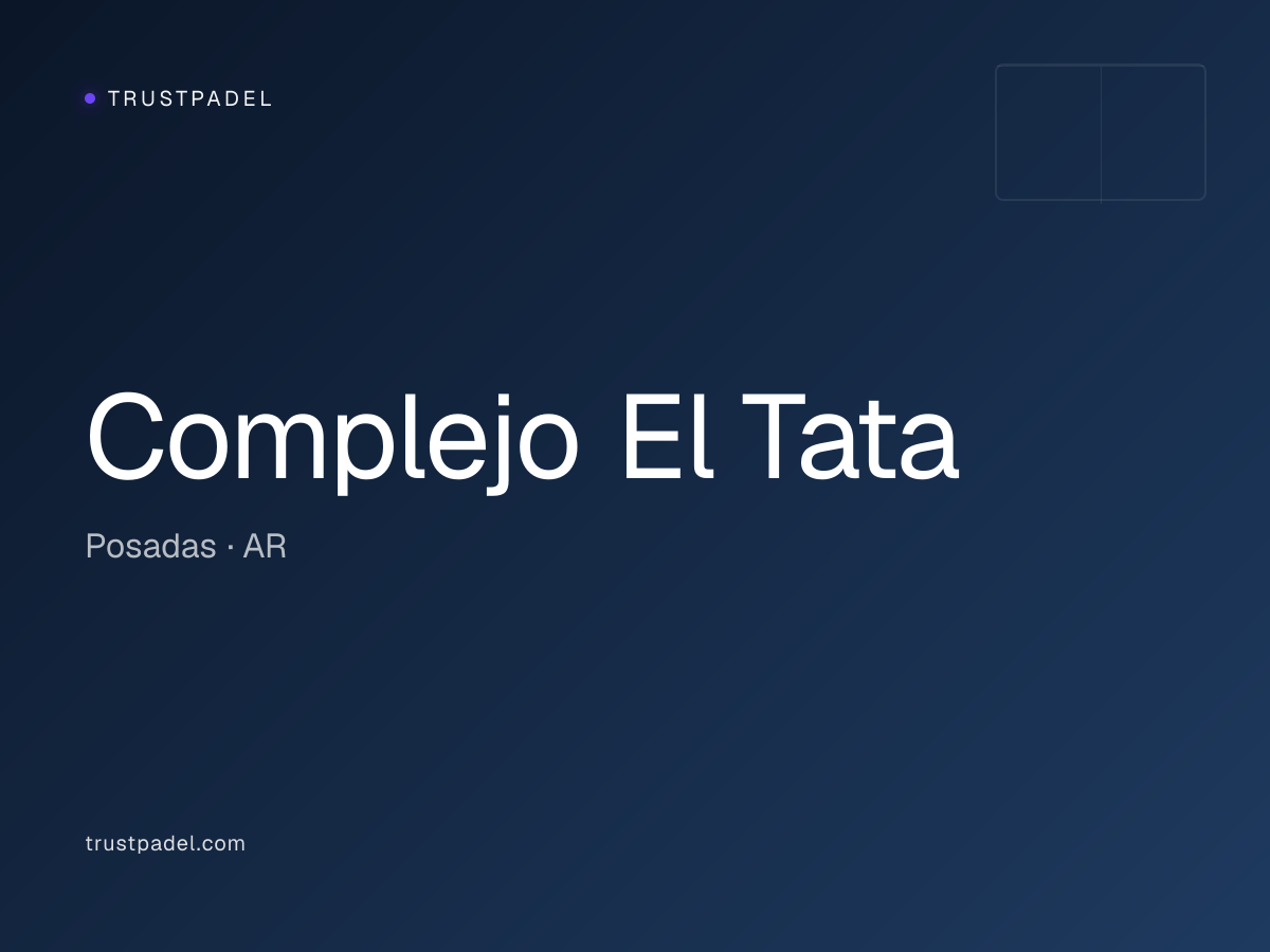 Complejo El Tata padel club