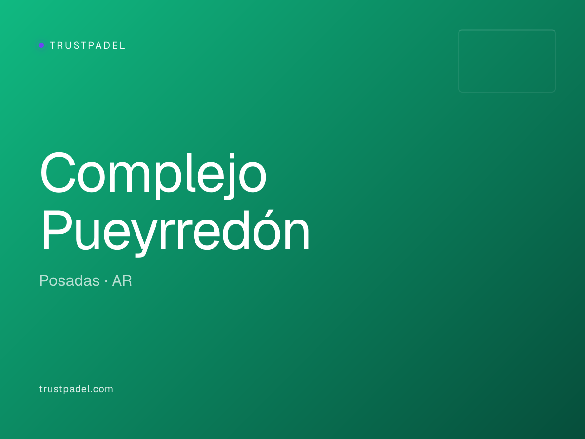 Complejo Pueyrredón padel club