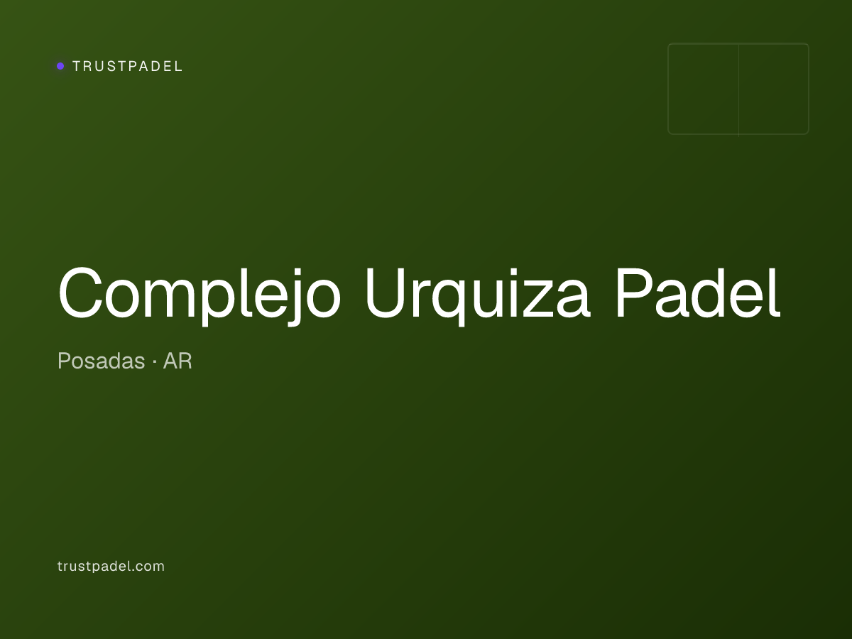 Complejo Urquiza Padel padel club