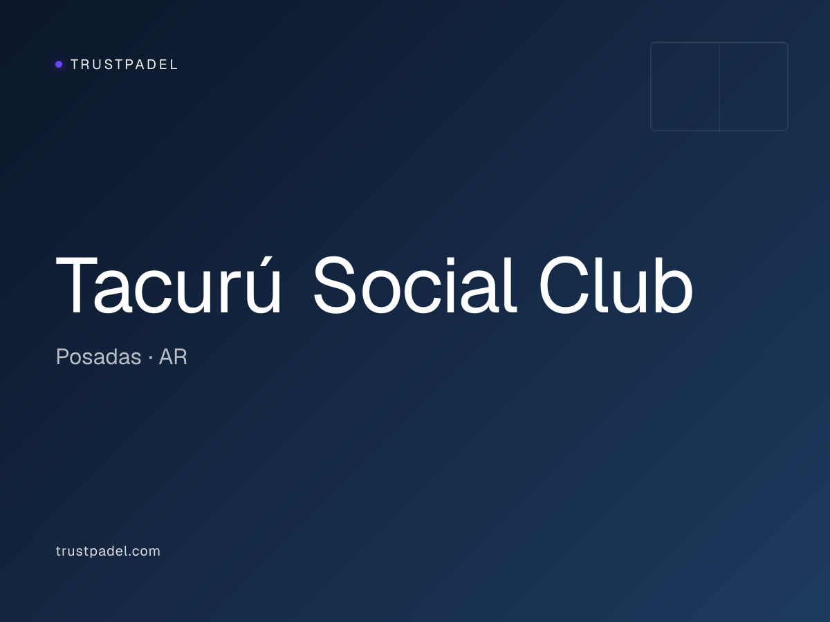 Tacurú Social Club padel club