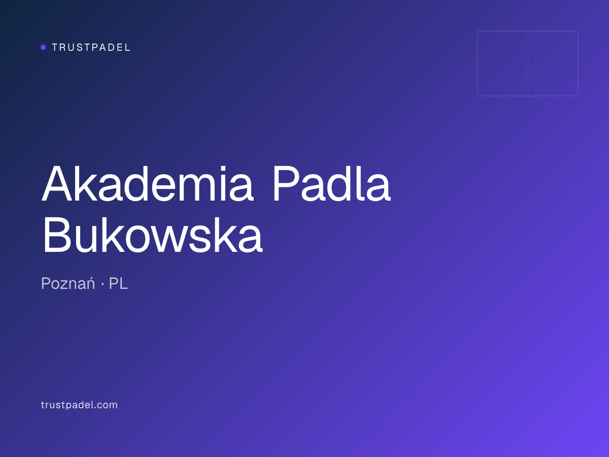 Akademia Padla Bukowska padel club