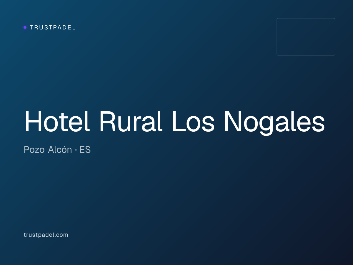 Hotel Rural Los Nogales padel club