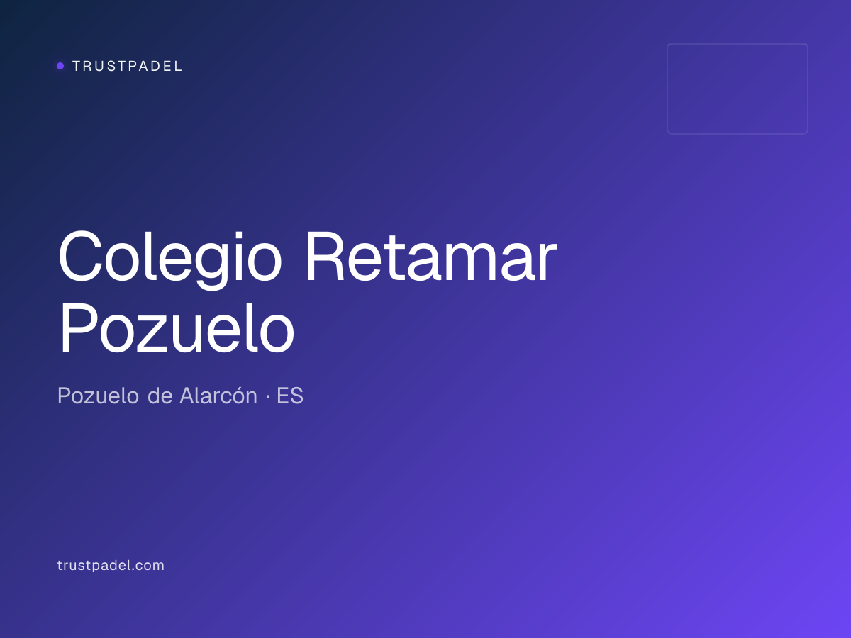 Colegio Retamar Pozuelo padel club