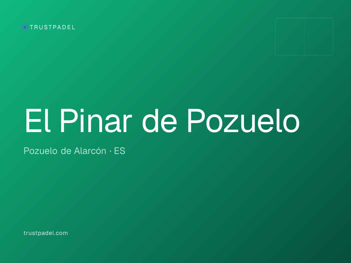 El Pinar de Pozuelo padel club