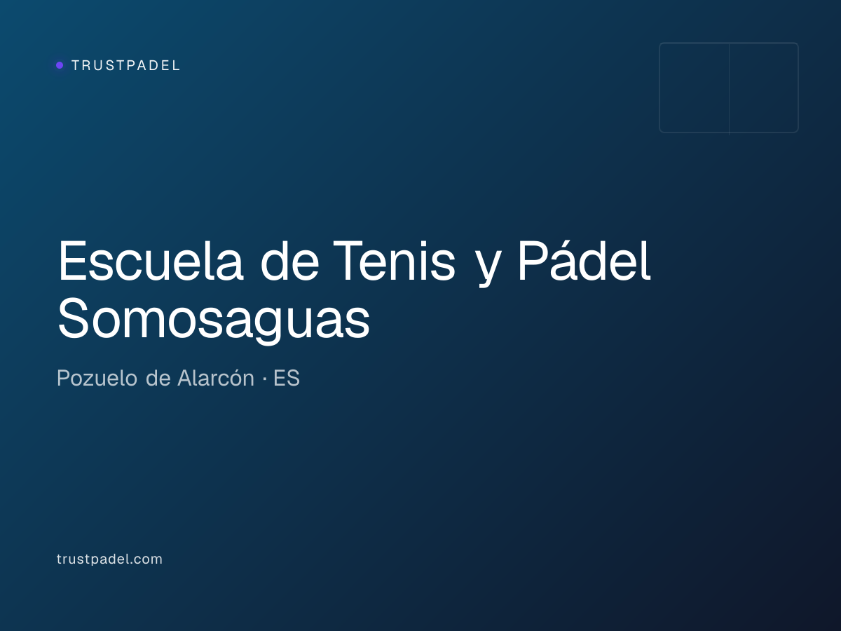 Escuela de Tenis y Pádel Somosaguas padel club