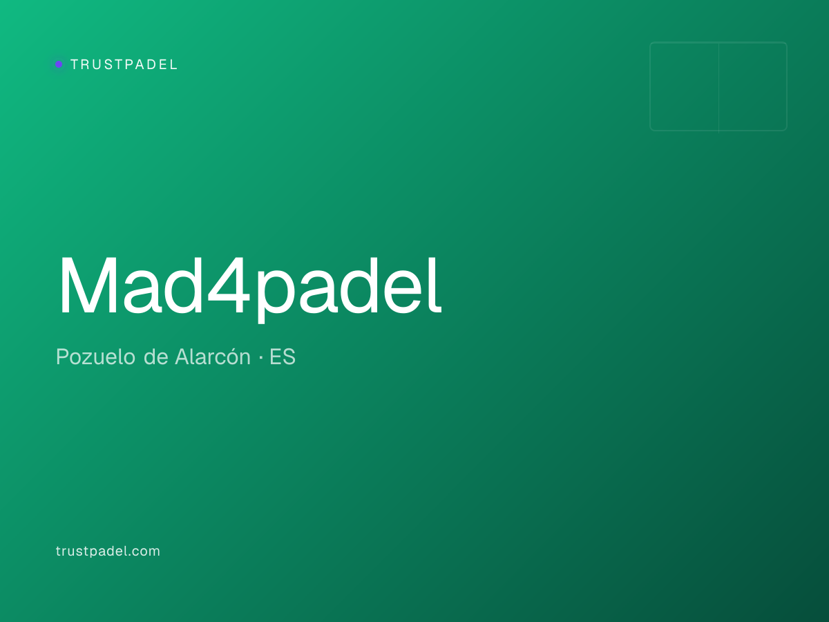 Mad4padel padel club