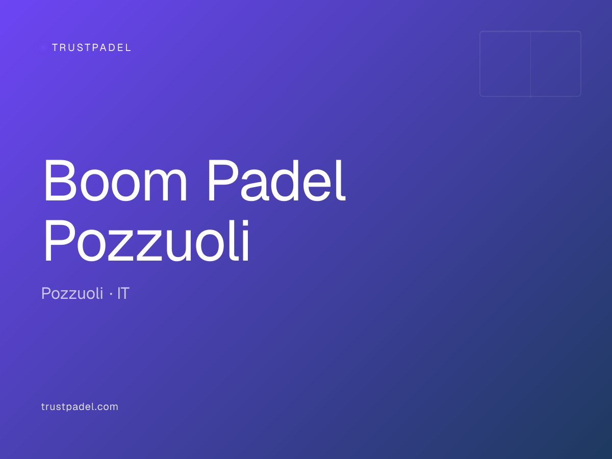 Boom Padel Pozzuoli padel club