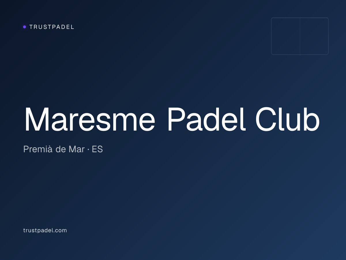 Maresme Padel Club padel club