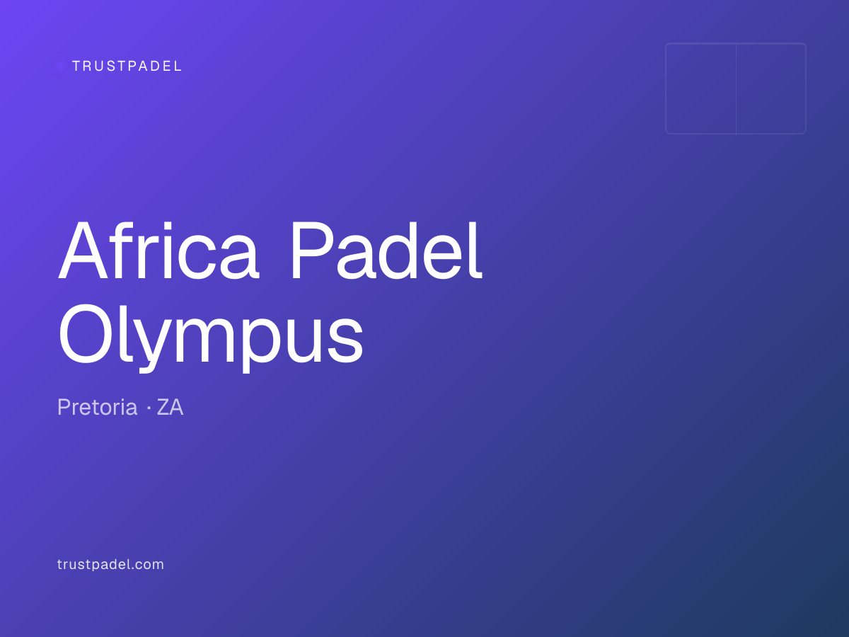 Africa Padel Olympus padel club