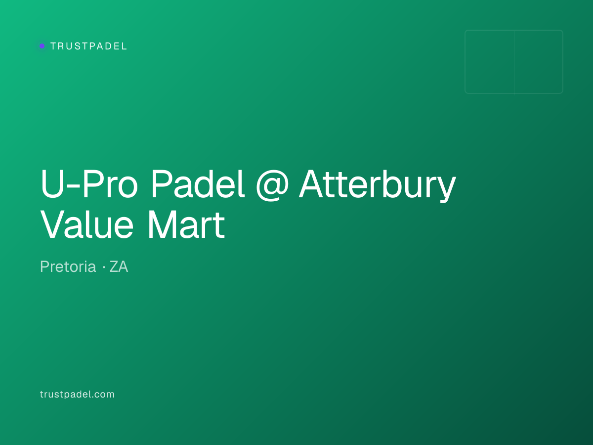 U-Pro Padel @ Atterbury Value Mart padel club