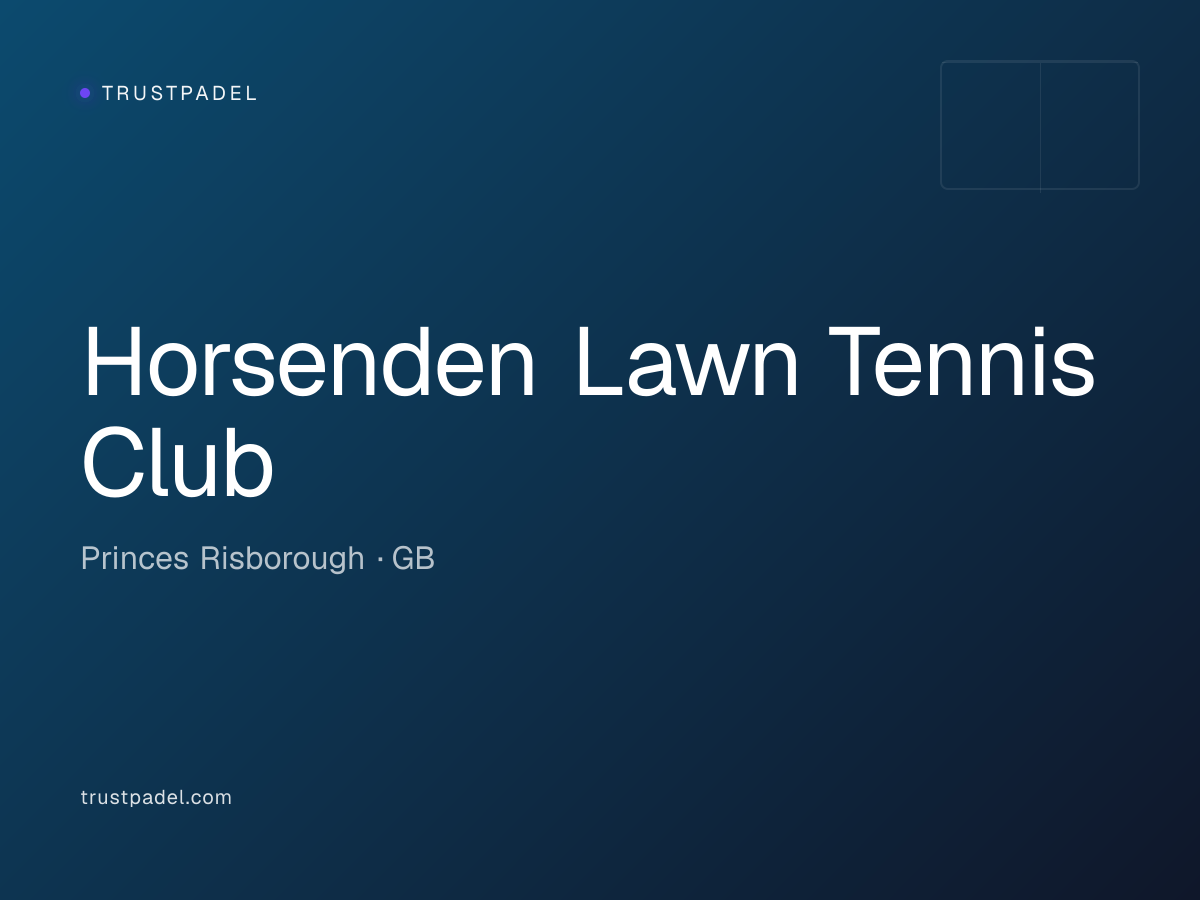 Horsenden Lawn Tennis Club padel club