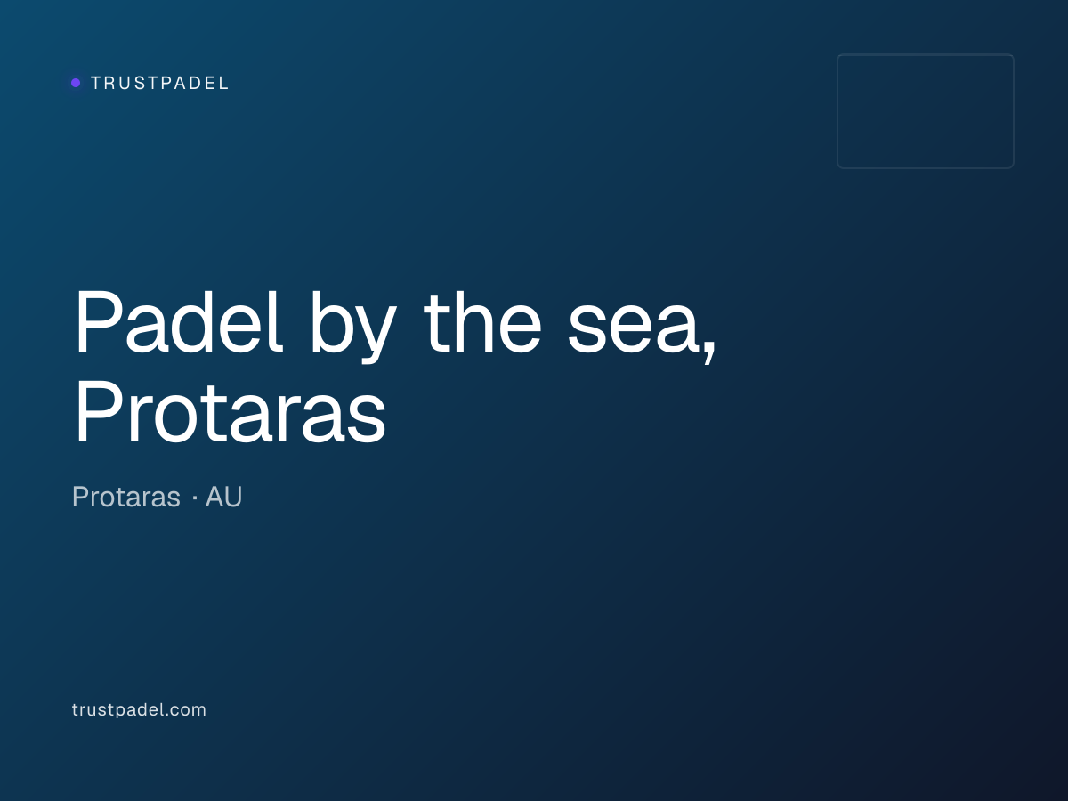 Padel by the sea, Protaras padel club