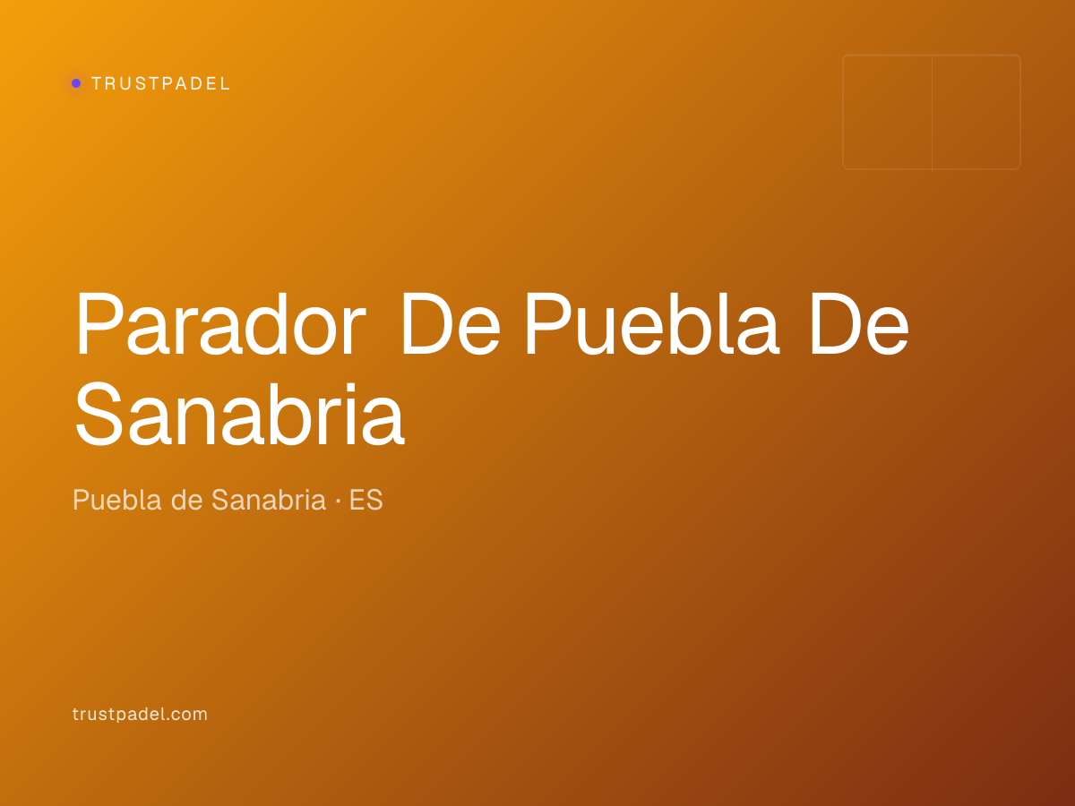 Parador De Puebla De Sanabria padel club