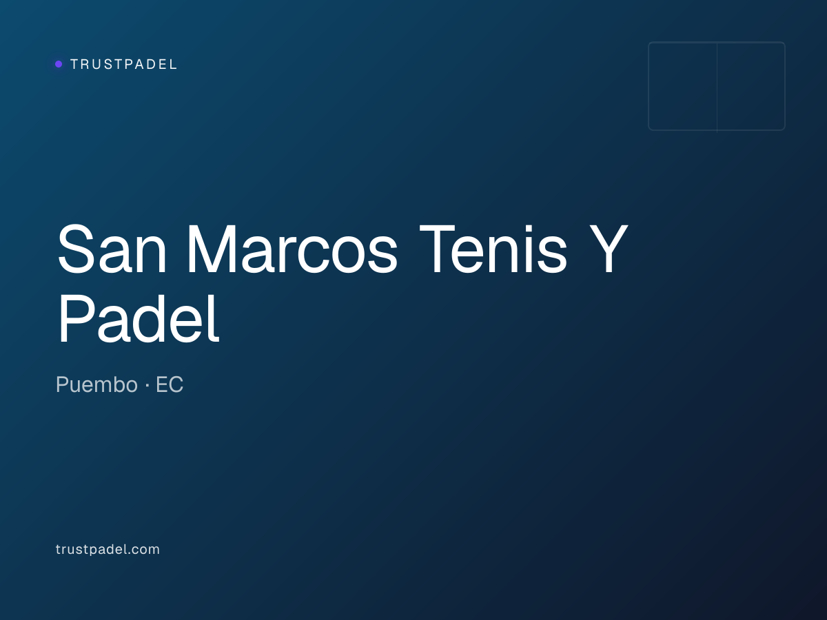 San Marcos Tenis Y Padel padel club