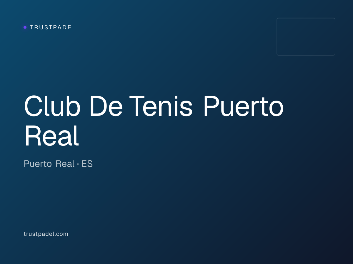 Club De Tenis Puerto Real padel club