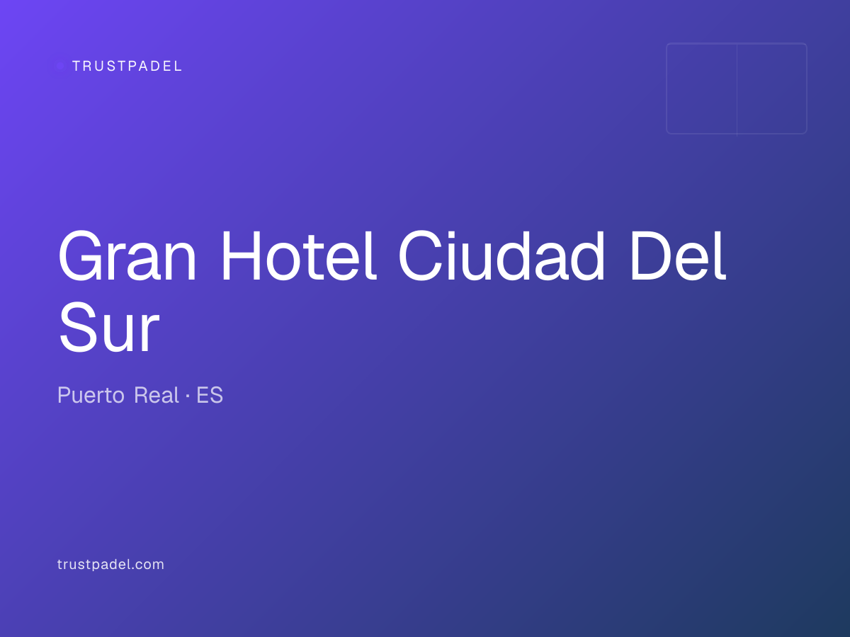 Gran Hotel Ciudad Del Sur padel club
