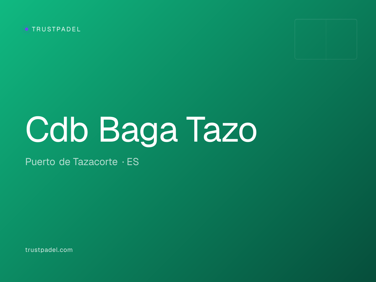 Cdb Baga Tazo padel club