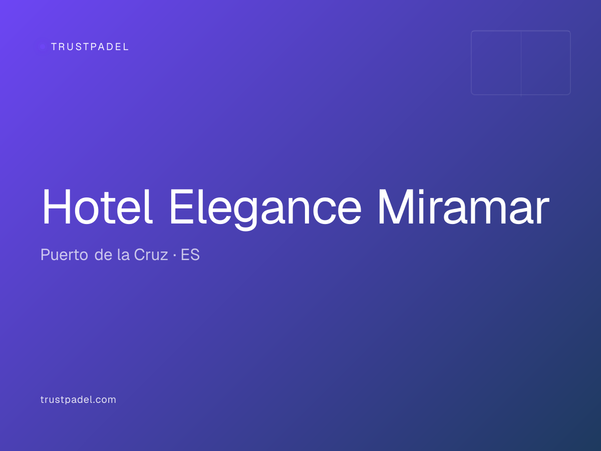 Hotel Elegance Miramar padel club