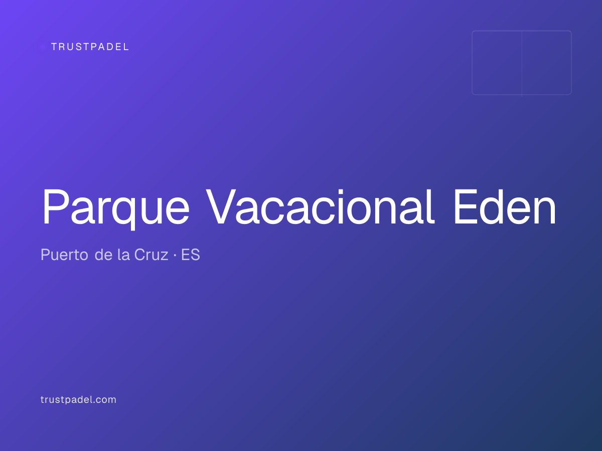 Parque Vacacional Eden padel club