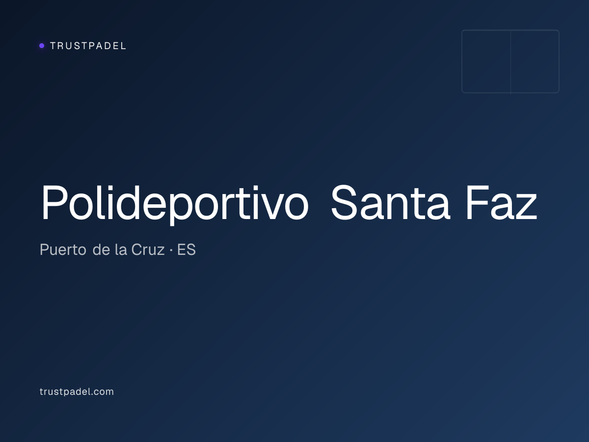 Polideportivo Santa Faz padel club