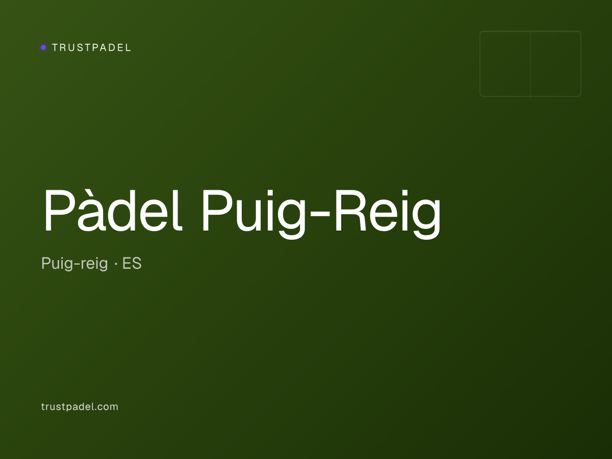 Pàdel Puig-Reig padel club