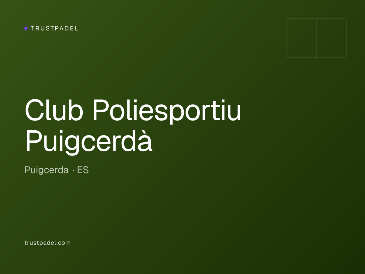 Club Poliesportiu Puigcerdà padel club