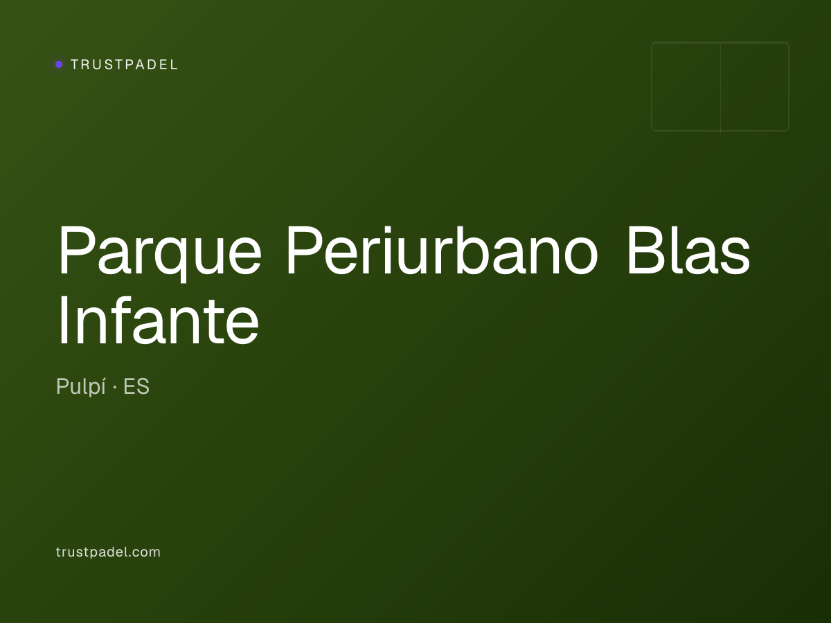Parque Periurbano Blas Infante padel club