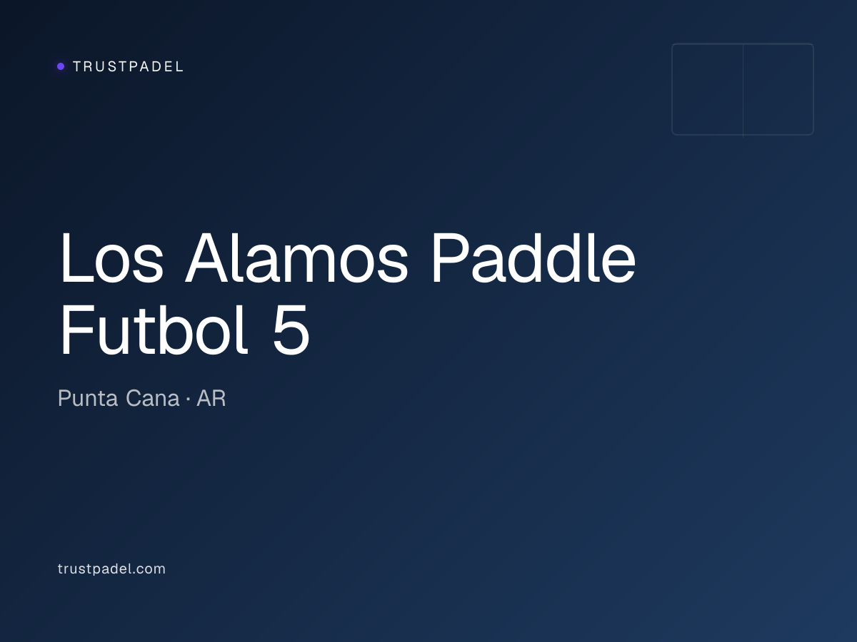 Los Alamos Paddle Futbol 5 padel club