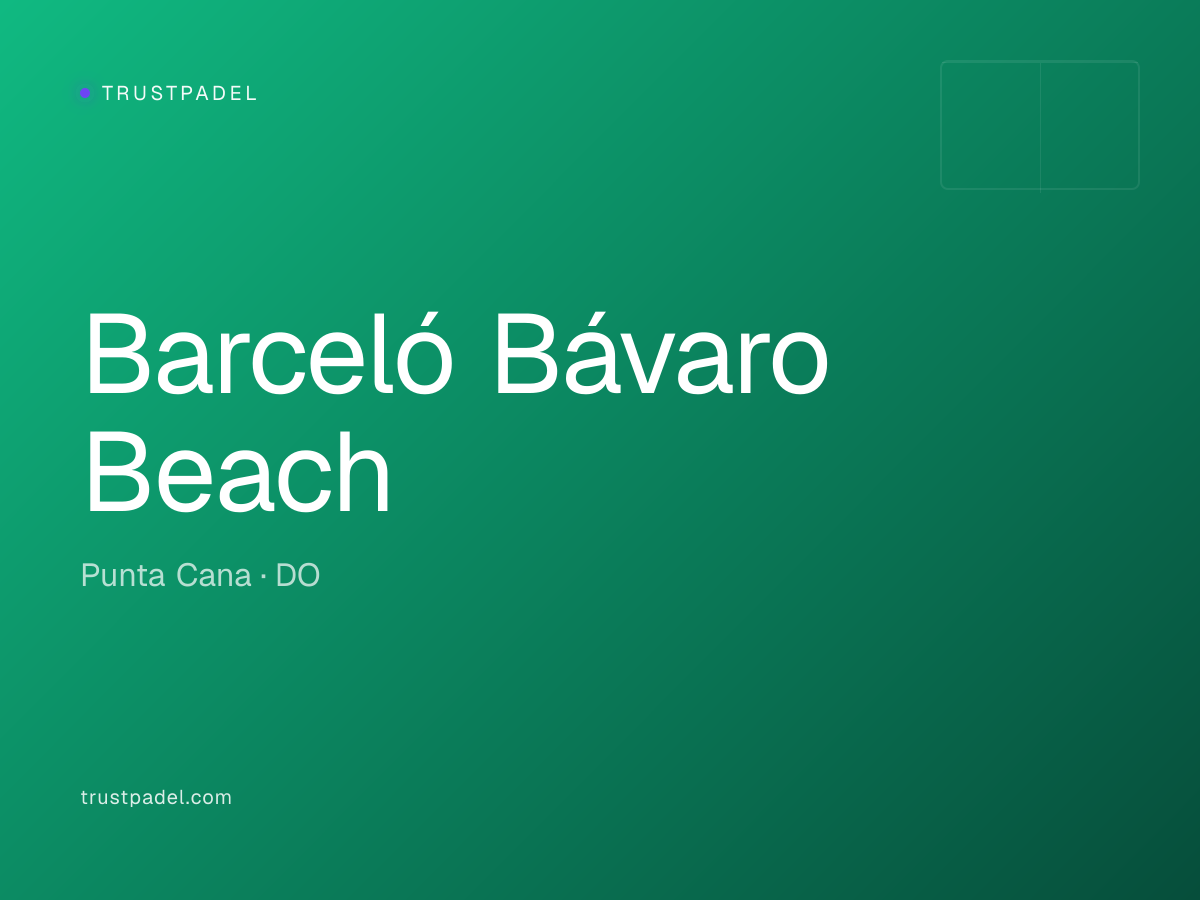 Barceló Bávaro Beach padel club