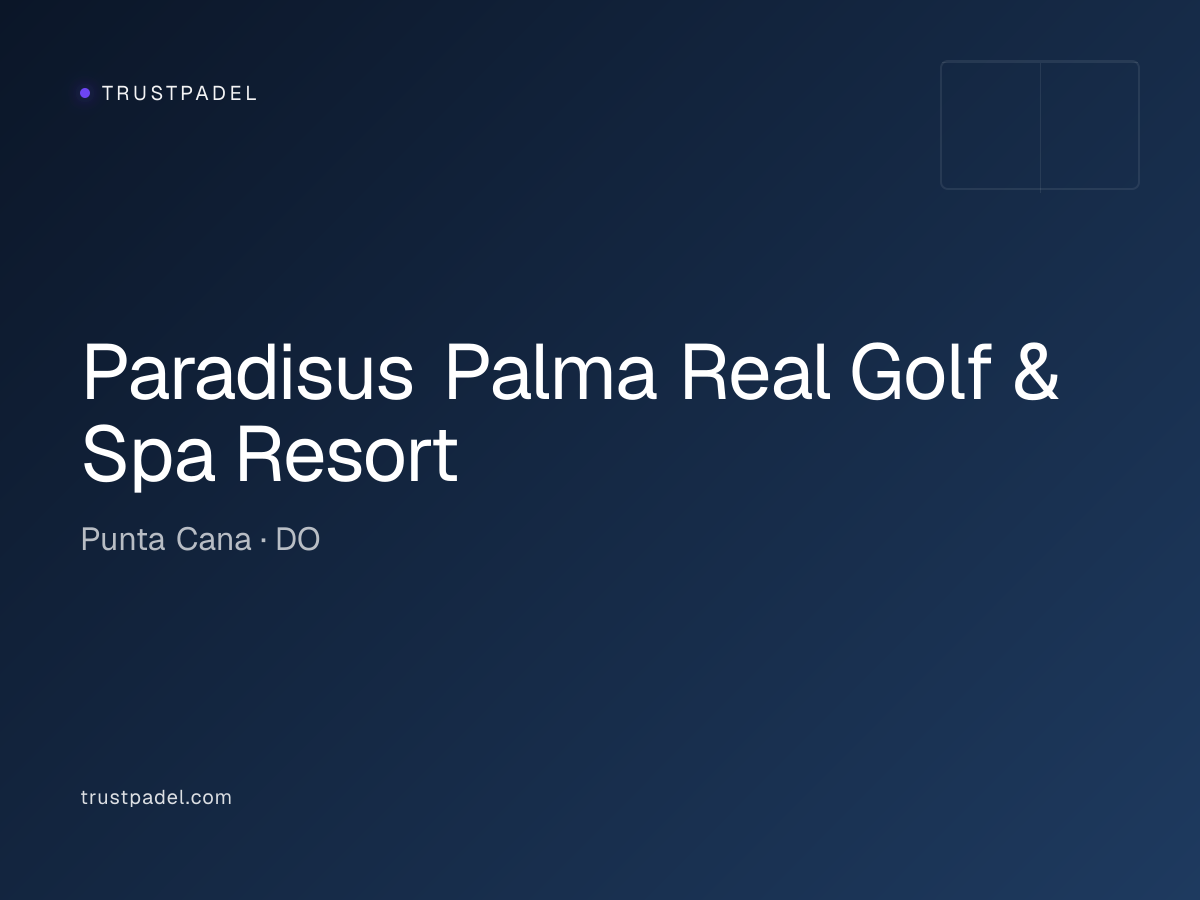 Paradisus Palma Real Golf & Spa Resort padel club