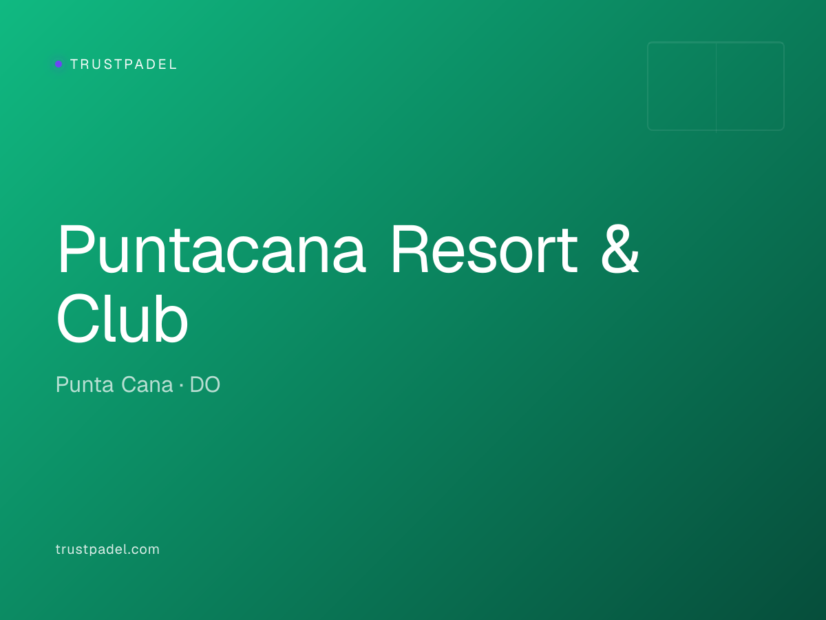 Puntacana Resort & Club padel club