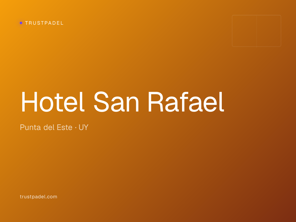 Hotel San Rafael padel club