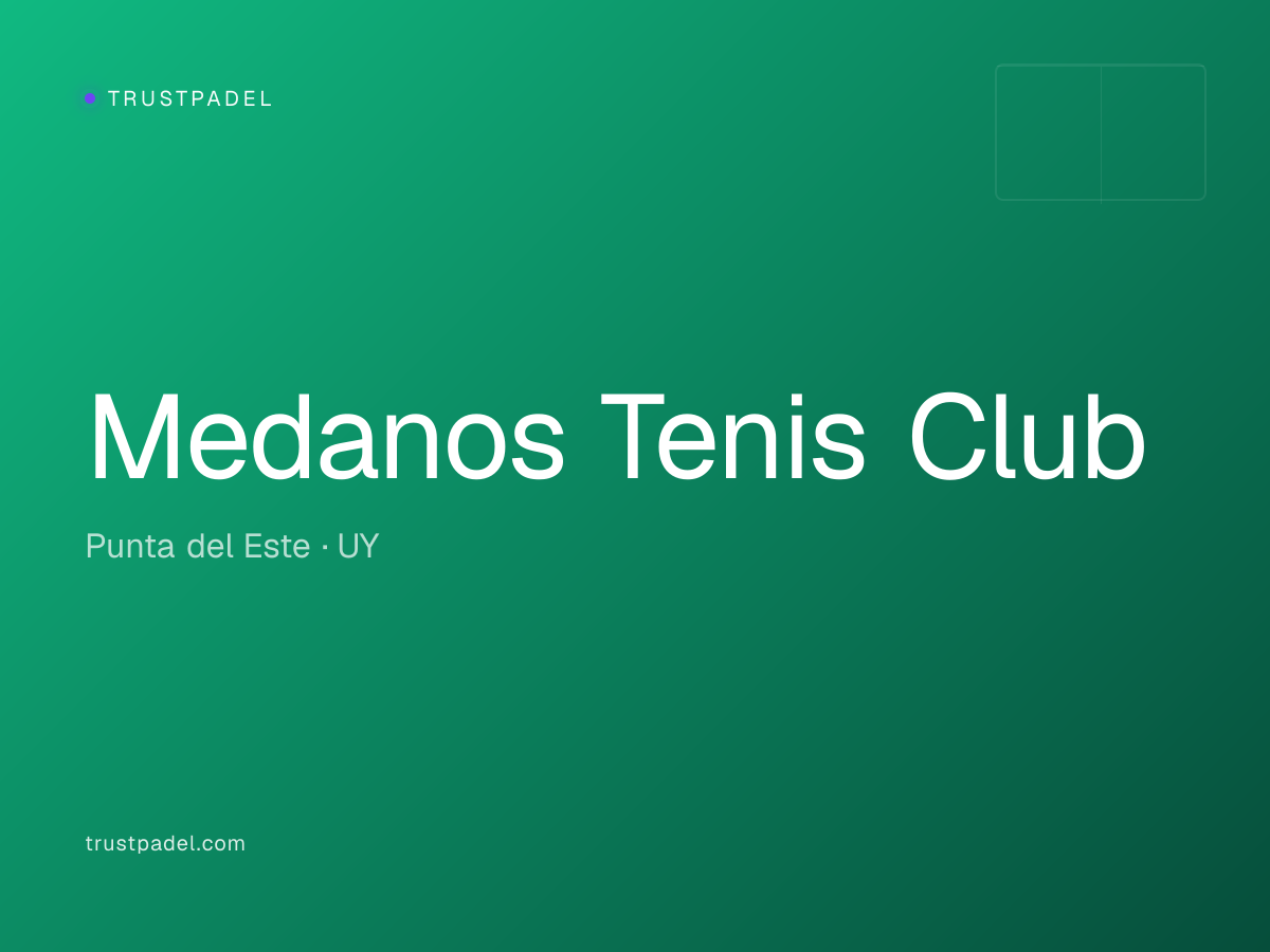 Medanos Tenis Club padel club