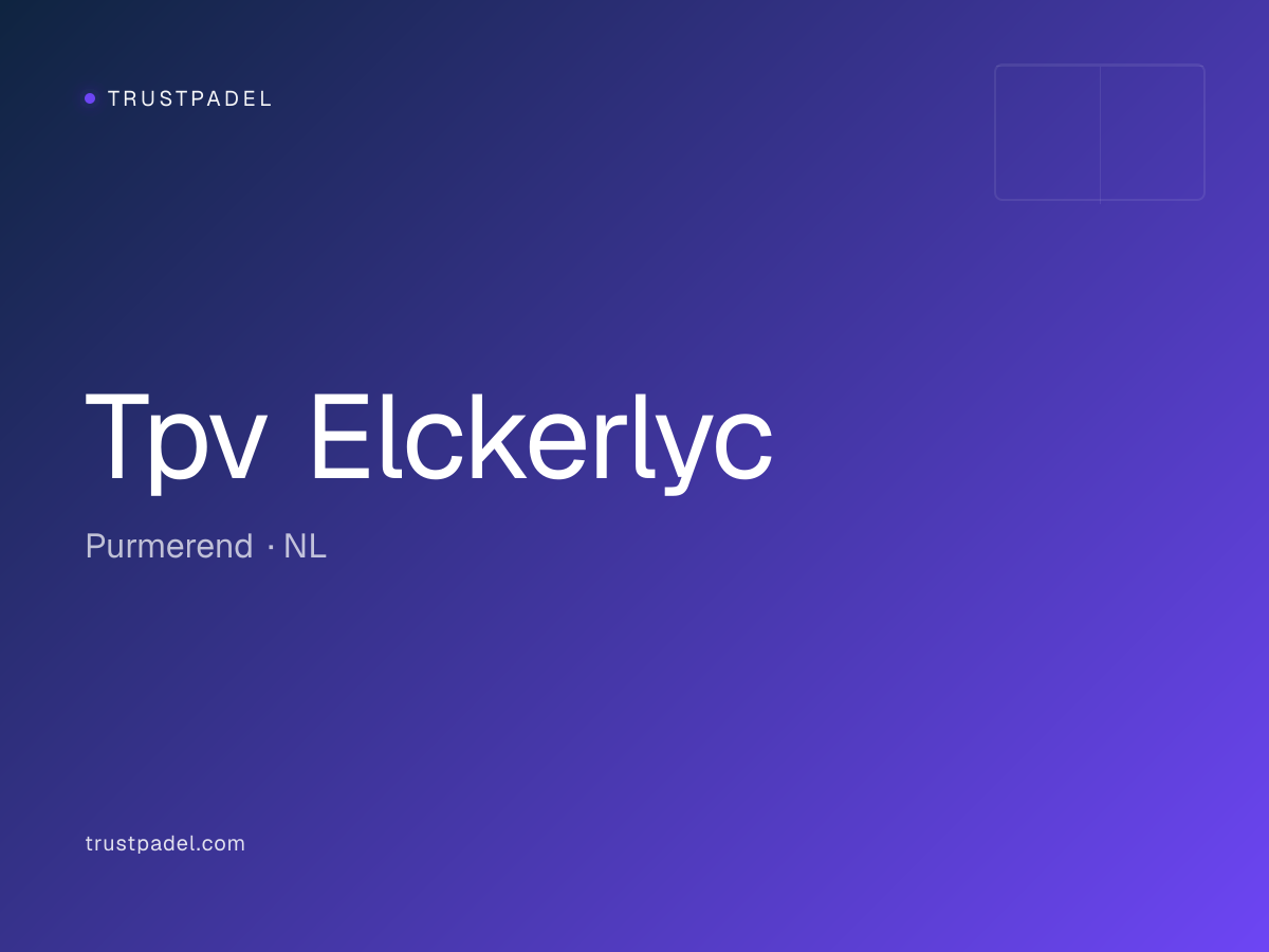 Tpv Elckerlyc padel club