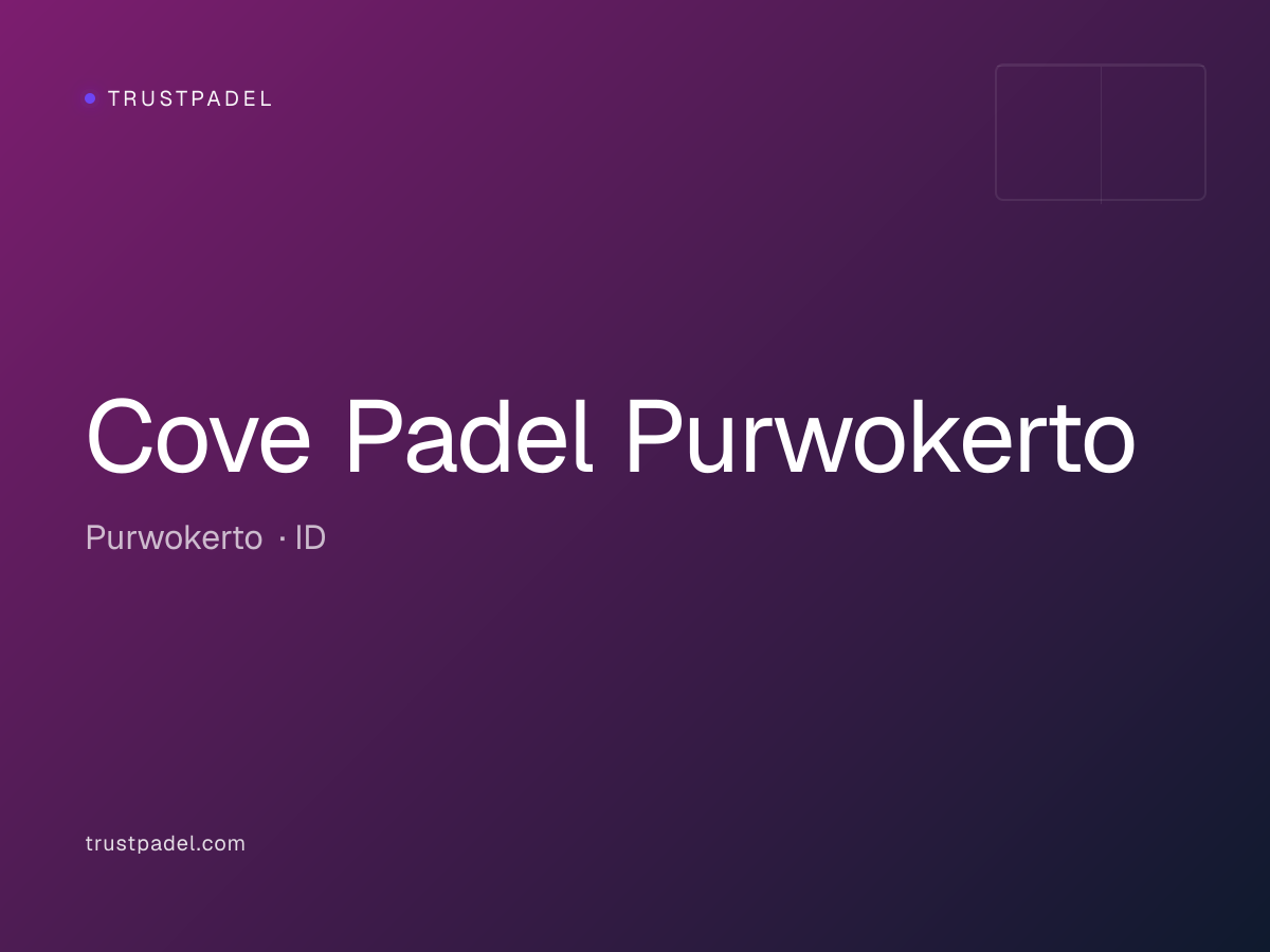 Cove Padel Purwokerto padel club
